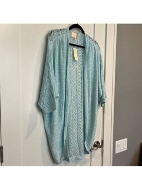 Sky’s Are Blue Open Front Cardigan - Size Medium